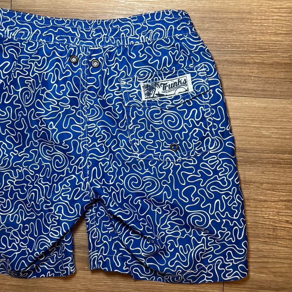 Trunks Surf & Swim Co. Boys Blue Swimsuit Size 6 - Picture 7 of 8
